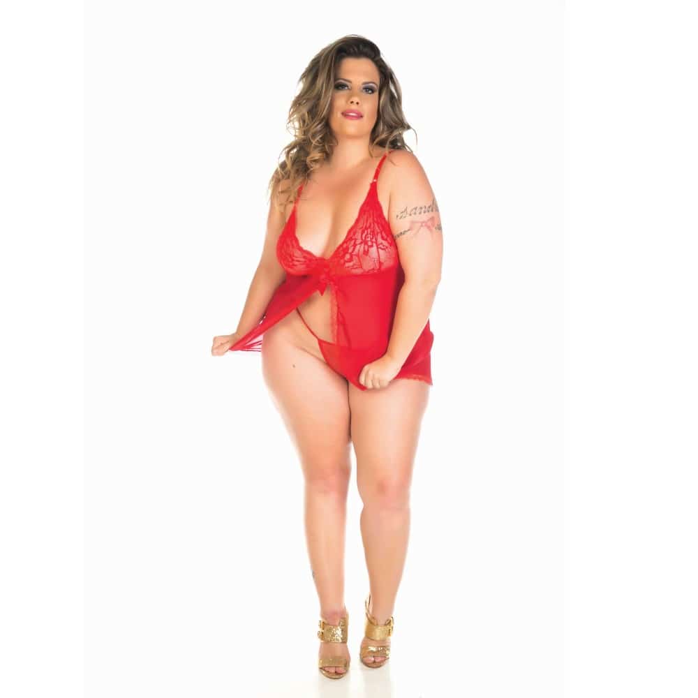 Camisola Carol Plus Size Munas Moda Intima Sex Shop