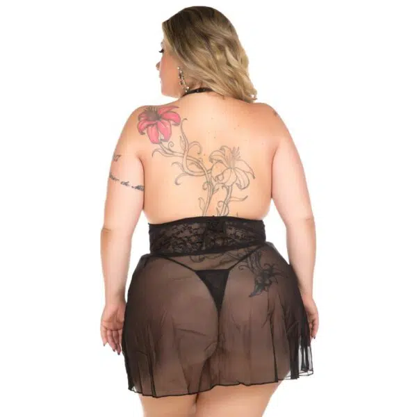 Camisola renda curta plus size - Image 2