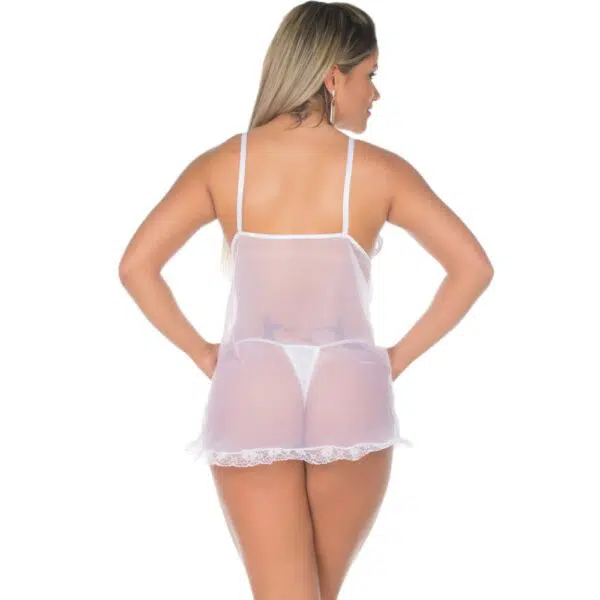 Camisola Carol Sensual Lingerie Sexy Calcinha Fio Dental - Image 2