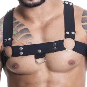 Harness Arreio de Couro Sintético Formato H SD Clothing