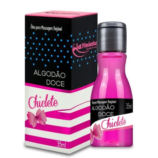 Óleo beijável sabor algodão doce chiclete 35ml