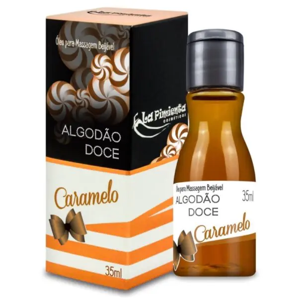 Óleo beijável sabor algodão doce caramelo 35ml