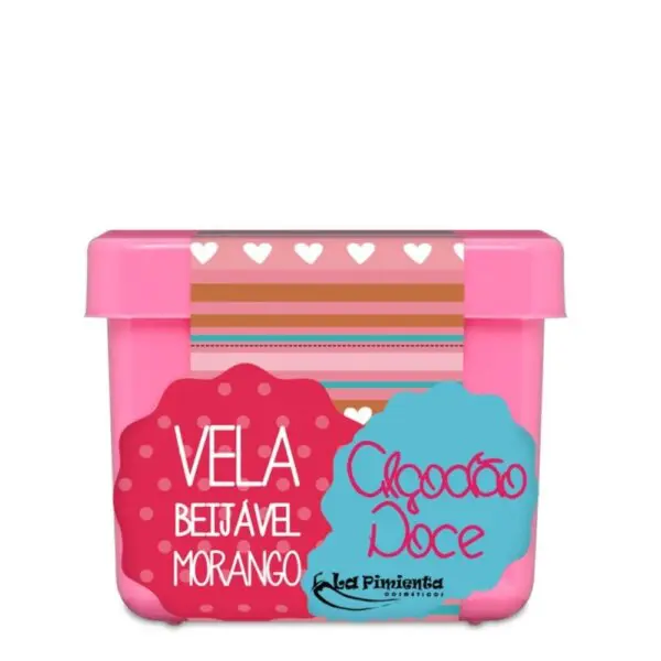 Vela beijável algodão doce morango 50g - Image 2