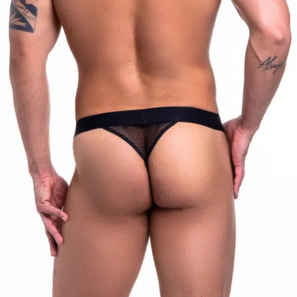 Jockstrap tela fio preto - Image 2