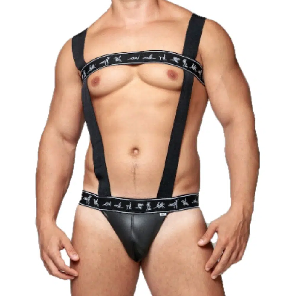 Body Harness Preto Elástico kamasutra gay - Munas Moda Intima & Sex Shop