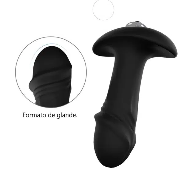 Plug Anal StarArrow com Vibro - Silicone Extra Macio - 10cm - S-Hande - Image 3