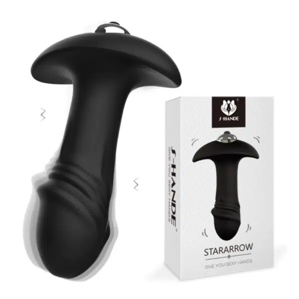 Plug Anal StarArrow com Vibro - Silicone Extra Macio - 10cm - S-Hande