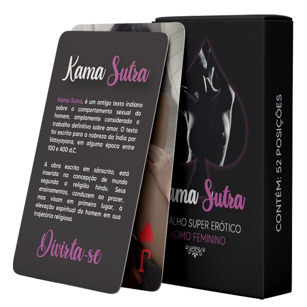 Baralho kama sutra homo feminino - Munas Moda Intima & Sex Shop