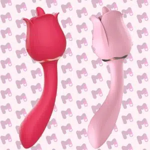 Vibrador de Ponto G e Clitóris - Formato de Rosa - PRO 2 - S-Hande