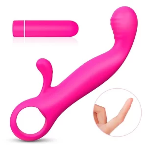 S-HANDE ORIFINGER VIBRADOR COM 9 MODOS DE VIBRAÇÃO E ESTIMULADOR DE CLITORIS - munas