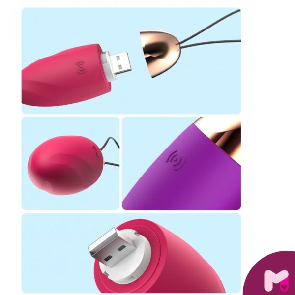 Vibrador Bullet 10 Vibrações Recarregável. Munas Moda Íntima.