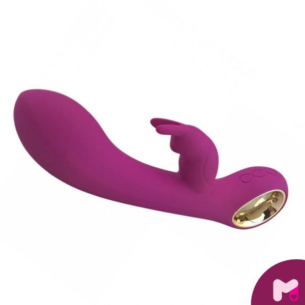 Vibrador Ponto G Com Alça em Metal Dourado. Munas Moda Íntima.