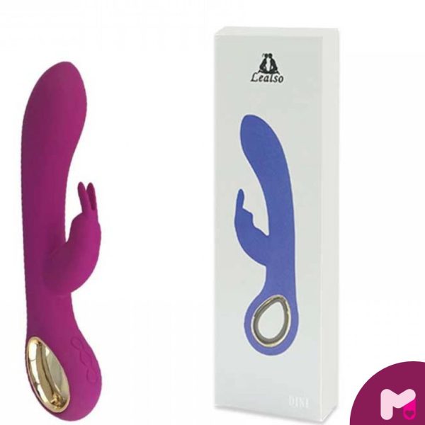 Vibrador Ponto G Com Alça em Metal Dourado. Munas Moda Íntima.