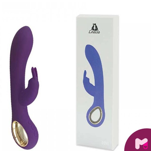 Vibrador Ponto G Com Alça em Metal Dourado. Munas Moda Íntima.