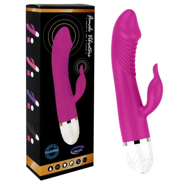 Vibrador Feminino Com Estimulador De Clitóris E 12 Modos De Vibração Vip Mix