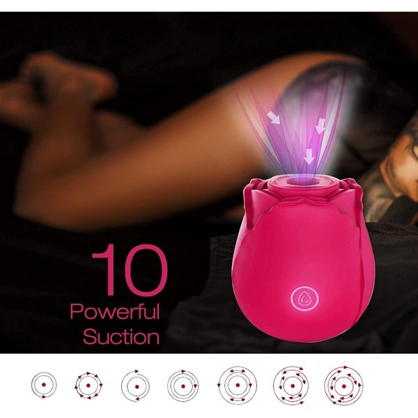 JOY AT MEETING MASSAGEADOR EM FORMA DE ROSA COM 10 MODOS DE VIBRAÇÃO VIP MIX