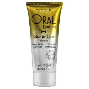 Oral Gourmet Gel Beijável Que Esquenta De Banana Split 35ml/45g Munas Moda Intima