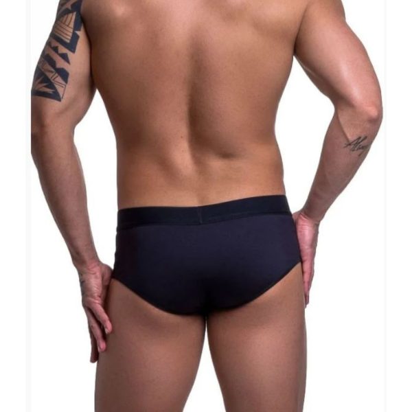 Sunga Em Suplex Preto Com Tromba Em Tule Transparente Preto munas moda intima