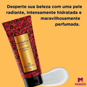 Experimente a Sensualidade da Loção Hidratante Corporal Sensualize 150ml!