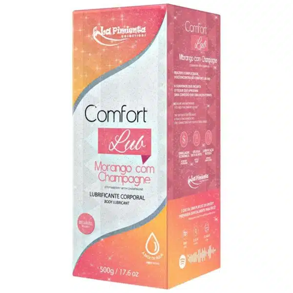 COMFORT LUB MORANGO COM CHAMPAGNE - 500g La Pimienta