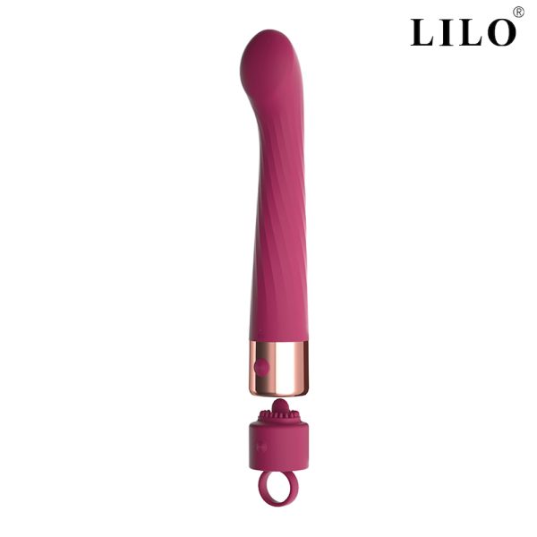 Vibrador Estimulador Ponto G Vibração Recarregável Silicone ABS Função de aquecimento Kit 1+1 Estimulação íntima