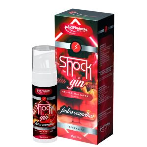 Vibrador Líquido Shock Gin Frutas Vermelhas Intensificador de Orgasmo Sensações prazerosas Estímulo do ponto G Aumento de Sensibilidade Embalagem discreta Produtos originais La Pimienta