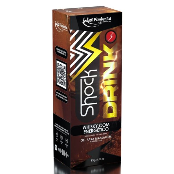 SHOCK DRINK - Vibrador Líquido Excitante Aroma Whisky com Energético 15g - Image 2