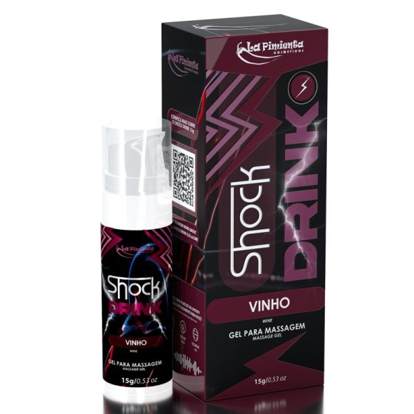 Shock Drink Aroma Vinho, Vibrador líquido excitante, Estimulante íntimo, Sensações de contração, Intensificador de prazer, Produto afrodisíaco, Estímulo do ponto G, Aumento de sensibilidade, Experiência sensorial, La Pimienta vibrador.