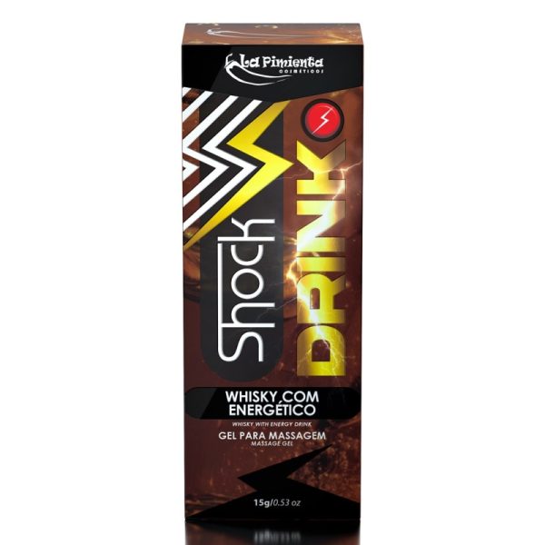 SHOCK DRINK - Vibrador Líquido Excitante Aroma Whisky com Energético 15g - Image 3